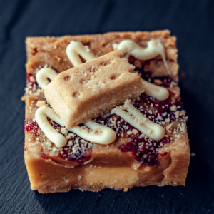 Strawberry Shortbread Blondie