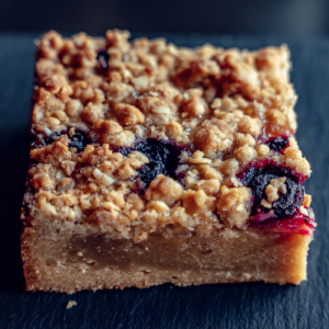 Lemon and Blueberry Crumble Blondie